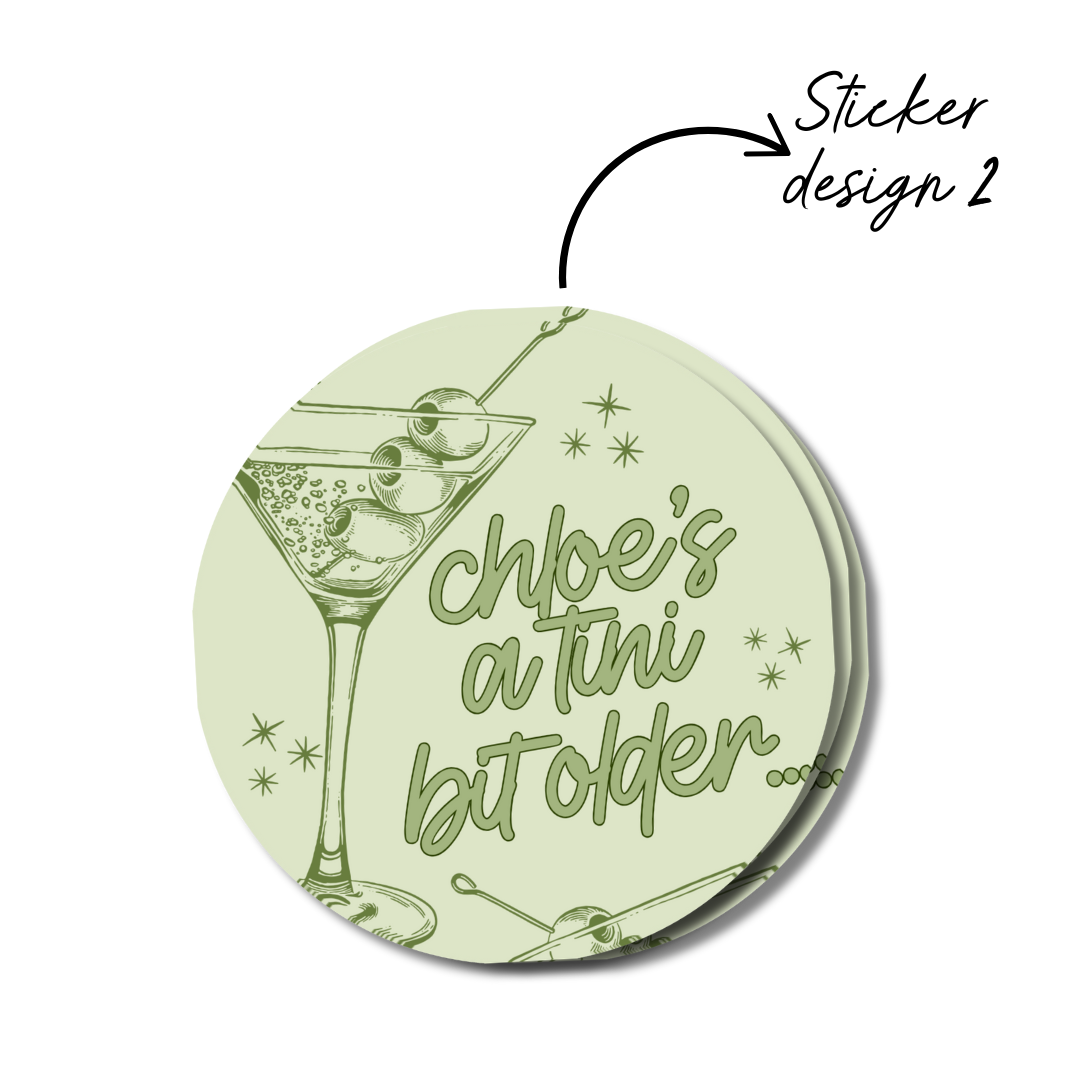 PERSONALISED TINI BIT OLDER STICKERS