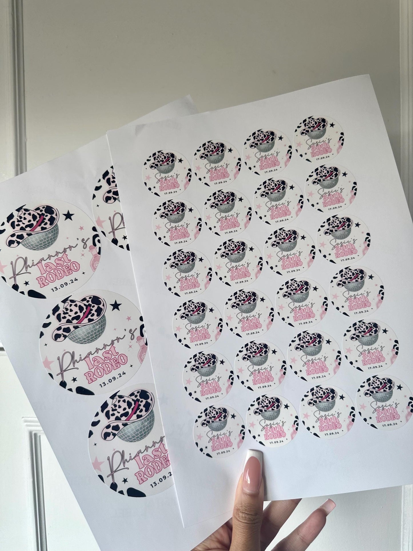 LAST RODEO HEN PARTY STICKERS