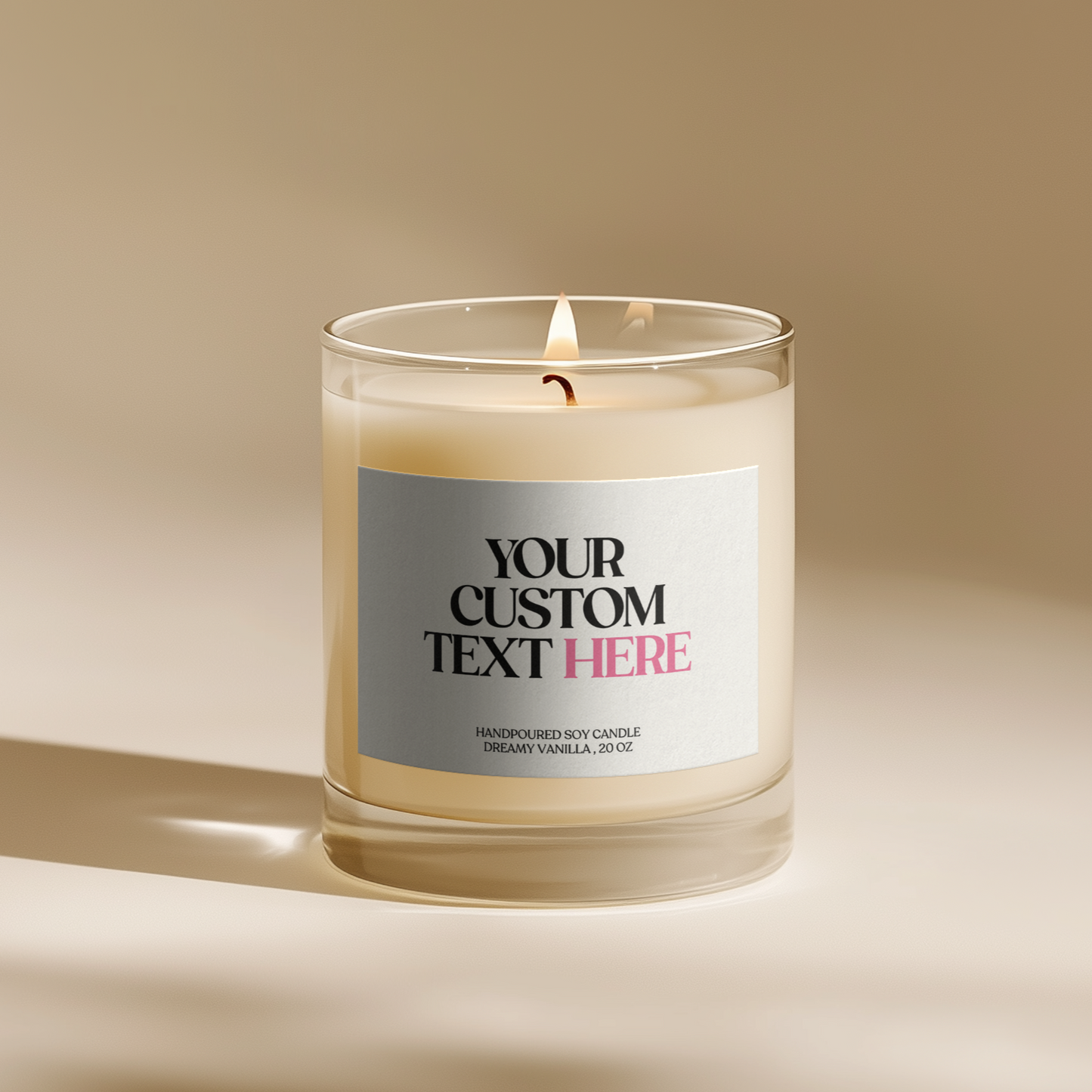 Custom Message Candle