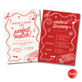 Perfect Match Invite & Itinerary (DIGITAL)