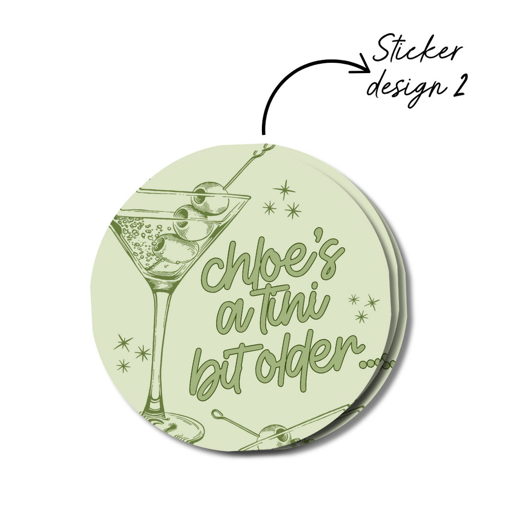 PERSONALISED TINI BIT OLDER STICKERS