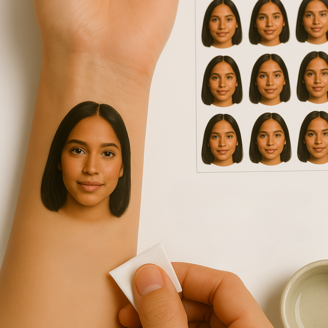 CUSTOM TEMPORARY FACE TATTOOS