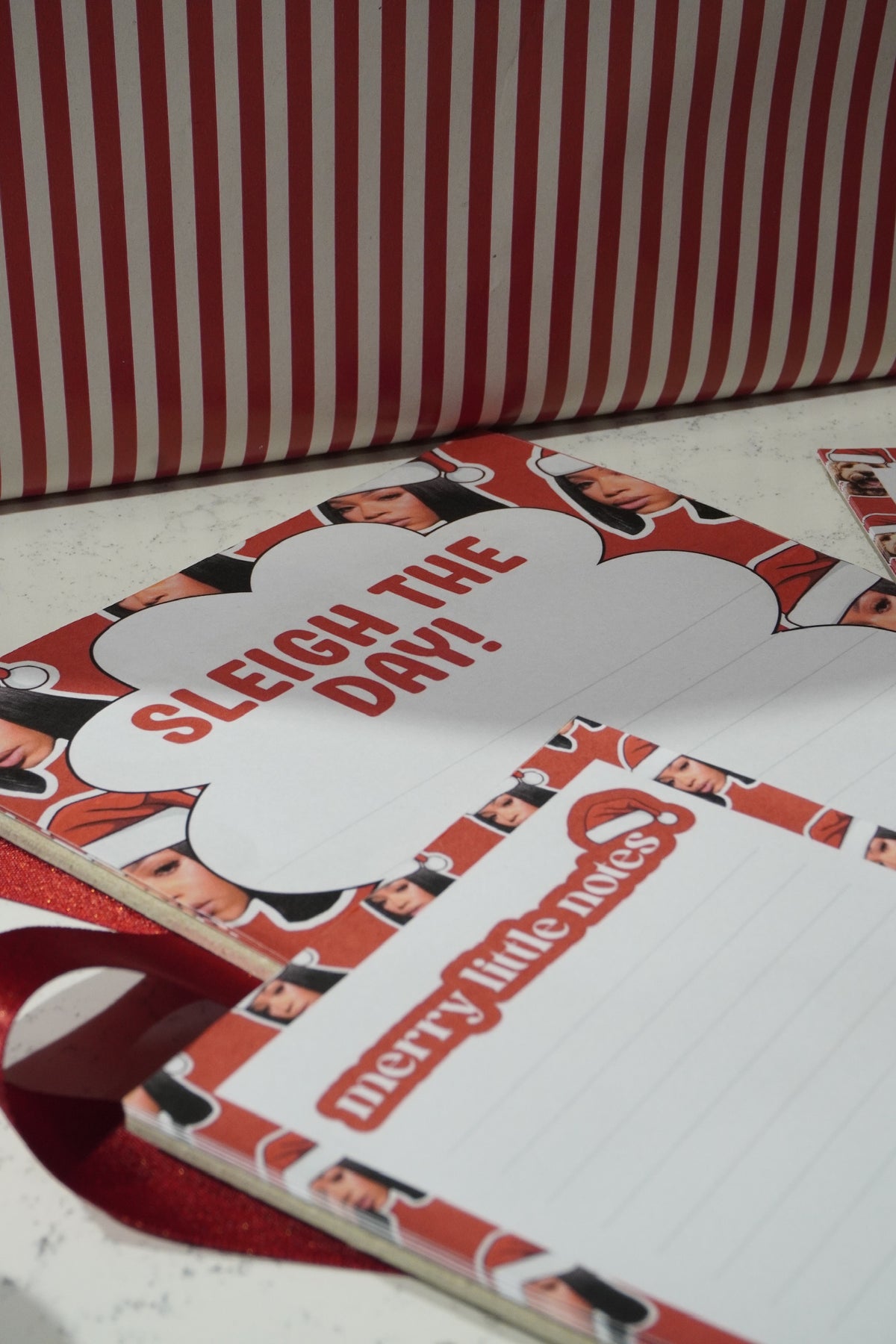 CUSTOM FACE CHRISTMAS NOTEPAD