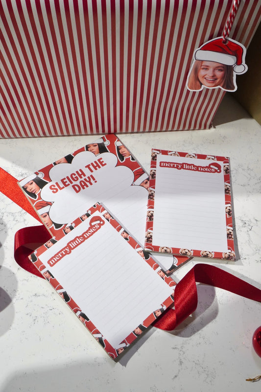 CUSTOM FACE CHRISTMAS NOTEPAD