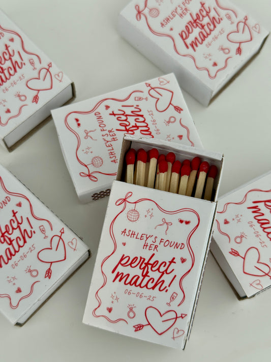 "The Perfect Match" Mini Matchboxes