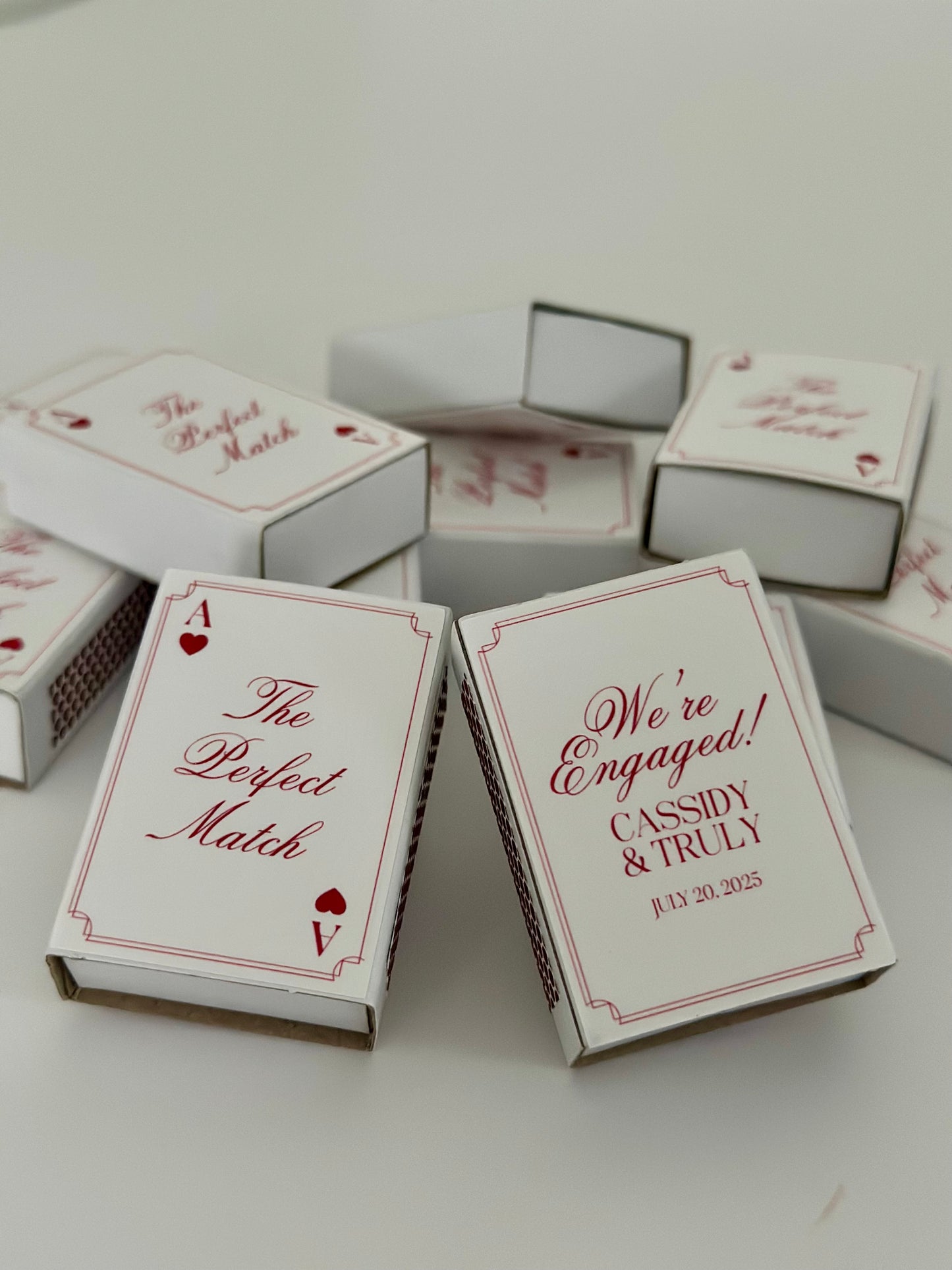 Personalised Playing Card Mini Matchboxes