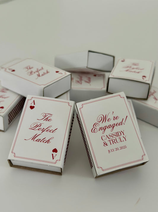Personalised Playing Card Mini Matchboxes