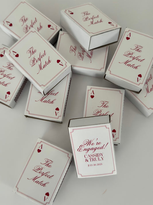Personalised Playing Card Mini Matchboxes