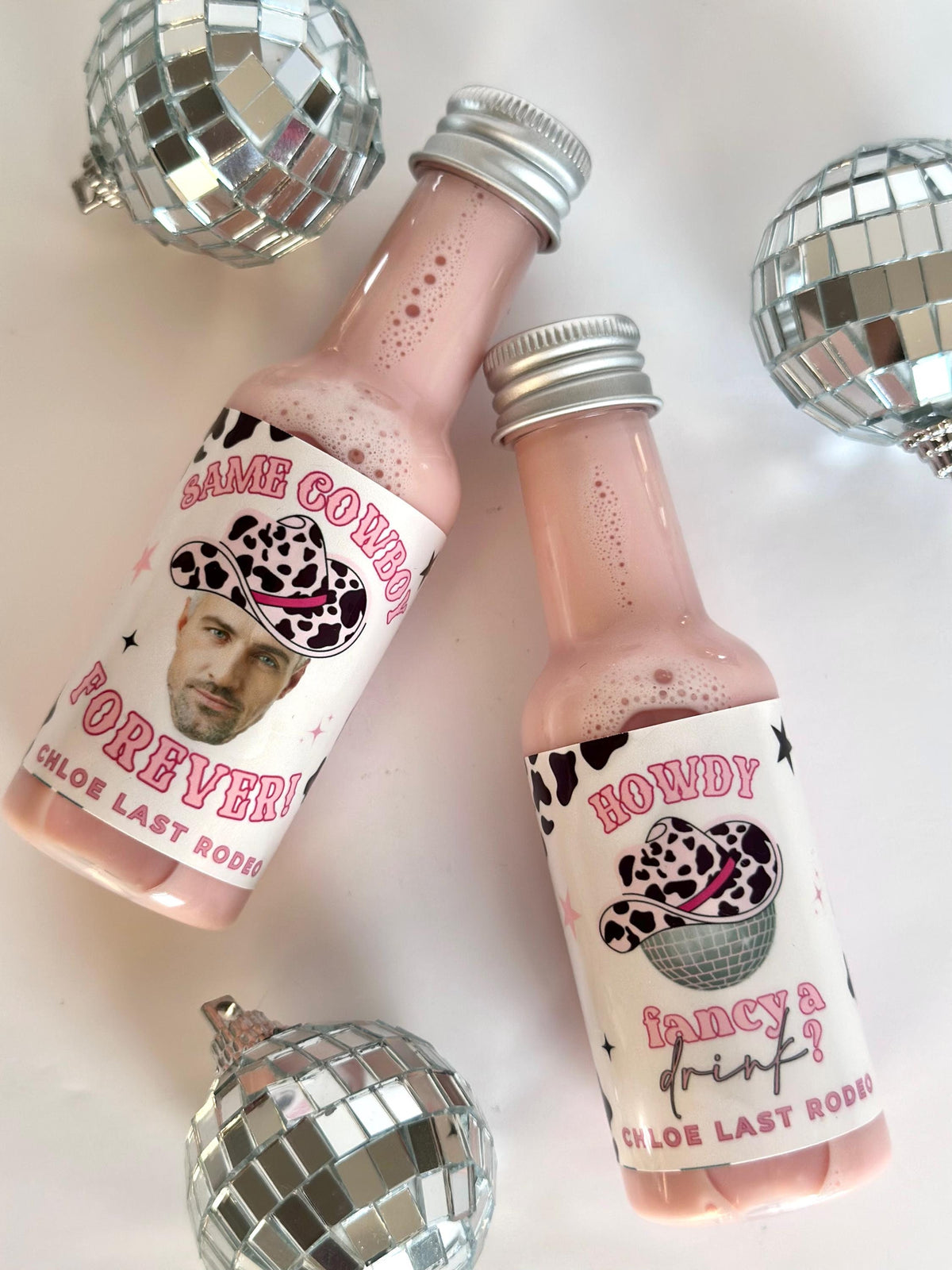 LAST RODEO PERSONALISED MINI ALCOHOL LABELS & BOTTLES