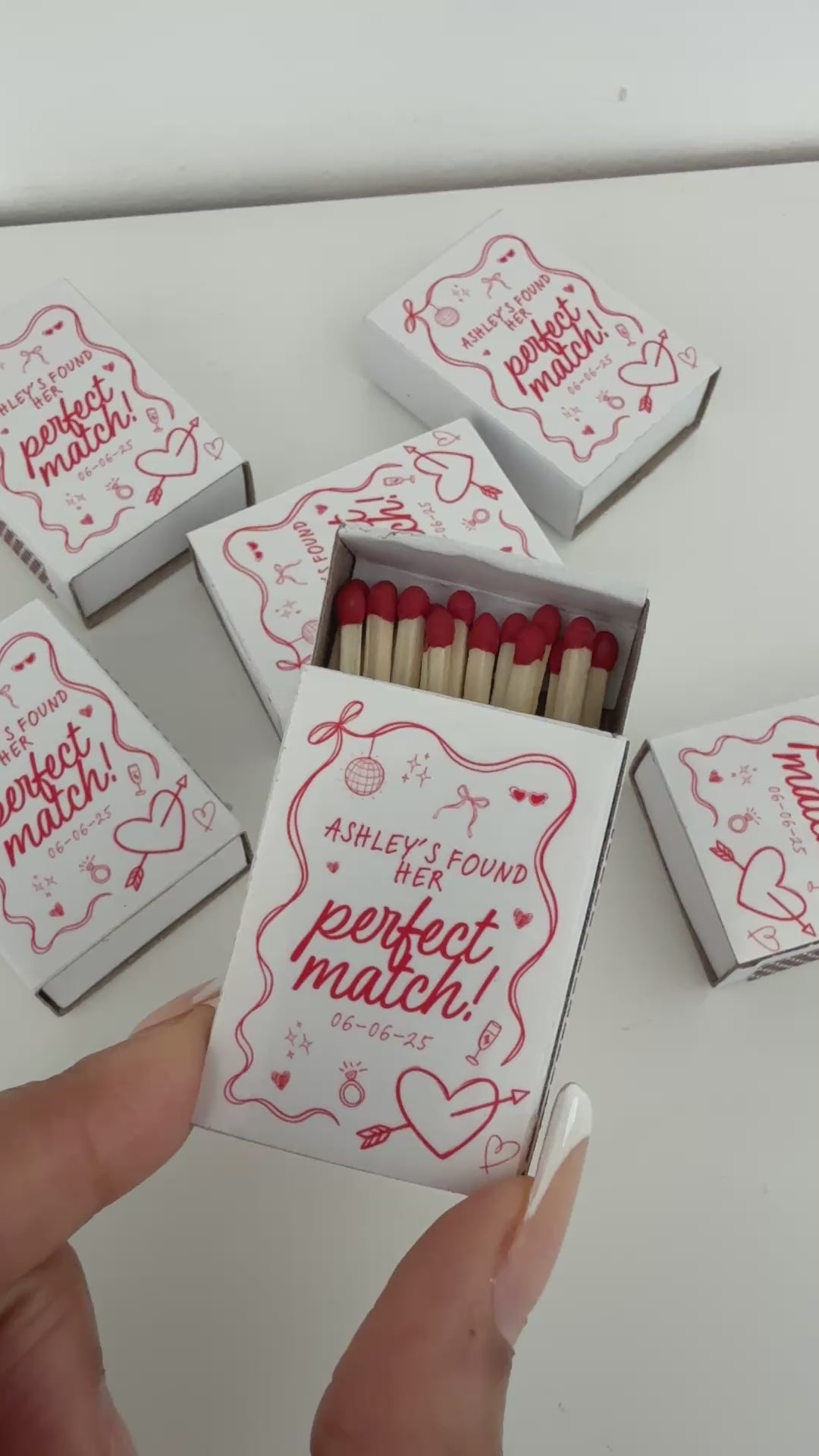 "The Perfect Match" Mini Matchboxes