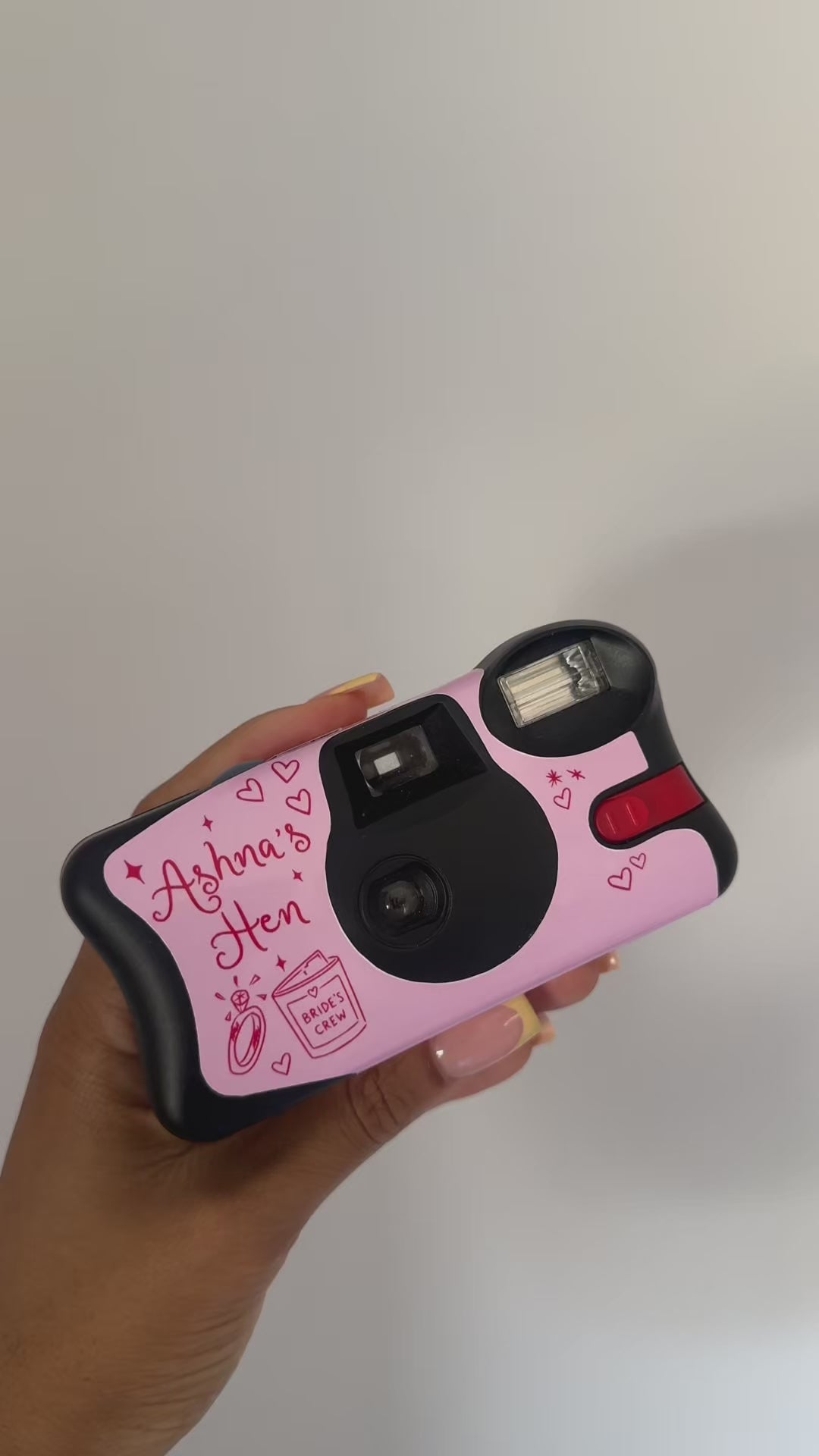Personalised Hen Do/Bridal Party Camera Wrap